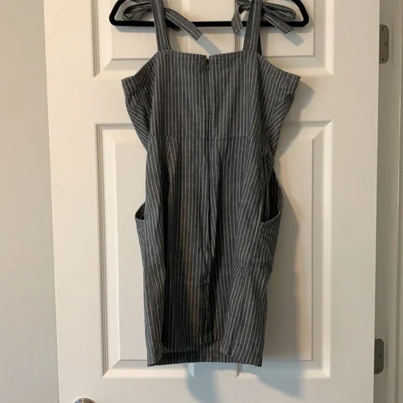 Express Chambray Pin Striped Dress - Picture 7 of 8